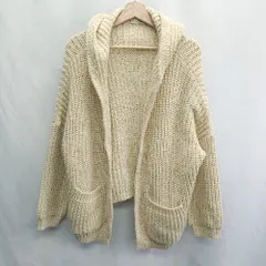 ◇ ⊇ RCW レッドチョップワークス フード付き 長袖 カーディガン サイズ1 クリーム系 レディース E  【1501230047180】