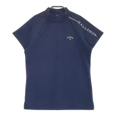 サイズ：L CALLAWAY キャロウェイ  モックネック 半袖Tシャツ  ネイビー系 [240101493954] ゴルフウェア レディース ストスト