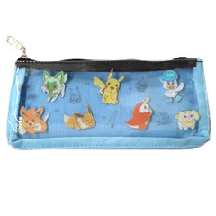 ポケットモンスター フラワー スリムポーチ ブルー ペンケースや小物入れに！ PKM829(BL)