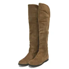 コルソローマ CORSO ROMA 9  スエードロングブーツ サイズ35  ブラウン【中古】