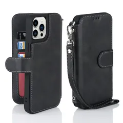 【数量限定】ストラップ 手帳型 軽薄 耐衝撃 米軍MIL規格 スマホケース ケース レンズ保護 max pro (アイフォン13プロマックス/あいふぉん13ProMax/いphone13ProMax/アイホン13プロマックス 13 iphone 6.7インチ対