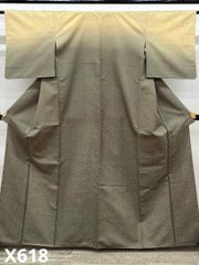 先染め御召 付け下げ 正絹 パールトーン加工済 A331 - メルカリ