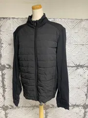 e-101　ZARA ザラ メンズ ジップアップ ジップアップウエア ブラック 黒 ブルゾン ジャケット アウター 薄手 前面中綿 美品