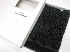 【一輝堂】【着物】 和装小物 ショール ベルベット シースルー 花柄 箱入り 25w05-6582