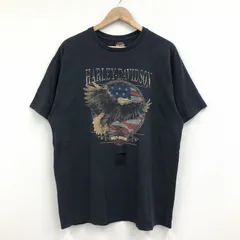 2024年最新】古着 大きいサイズ USA製 HARLEY-DAVIDSON ハーレーダビッドソン 両面プリント 長袖Tシャツ ブラック系  メンズUS-Lサイズ hs-6550の人気アイテム - メルカリ