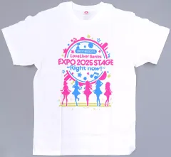 【中古】Tシャツ 集合 Tシャツ ホワイト ウルトラサイズ 「EXPO 2025 大阪・関西万博×ラブライブ!シリーズ U-NEXT MUSIC FES LoveLive! Series EXPO 2025 STAGE ～Right now!～」
