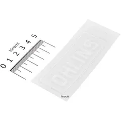 1185-02 オーリンズ OHLINS クリアーステッカー 75mmx28mm 白