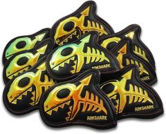 【在庫処分】AIMSHARK Skull_Shark ゴルフ アイアンカバー/1ピースまたは9ピースセット/ゴルフヘッドカバー/ゴルフクラブカバー(スカル_アイアン9ピースセットレインボー)