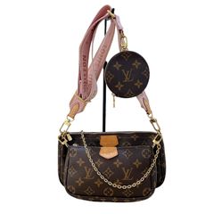 ルイ・ヴィトン LOUIS VUITTON ミュルティ・ポシェット・アクセソワール M44840 ブラウン　ゴールド金具 モノグラム レディース ショルダーバッグ