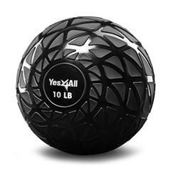 【特売】イエスフォーオール(Yes4All) スラムボール メディシンボール 筋力トレーニング フットボール クロスフィットワークアウト用 ブラック 4.5kg/6.8kg/9.1kg/11.3kg/13.6kg/18kg