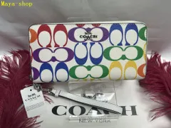 2024年最新】新品未使用 coach 長財布 シグネチャー レインボーの人気アイテム - メルカリ