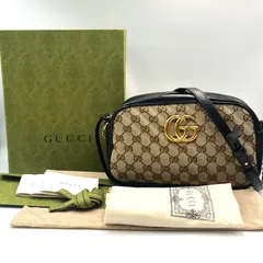 GUCCI グッチ GGマーモント キルティング スモール ショルダーバッグ 447632 486628 GGキャンバス レディースバッグ カバン 鞄 服装小物 グッチバッグ 当店基準真贋確認済