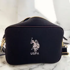 ユーエスポロア　ショルダーバック　ブラック＆ホワイト　新品・未使用のサムネイル