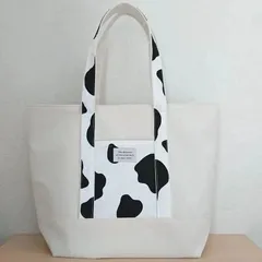 ✨在庫処分価格✨牛柄トートバッグ(帆布11号生地)