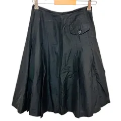 SONIA RYKIEL　サイズ40　フレアスカート(ひざ丈）替えボタン付き　黒