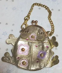 カエルのバッグチャーム　がま口