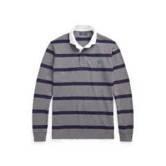 ポロ ストライプ ラグビーシャツ XL
