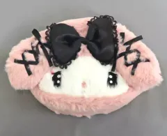 【中古】雑貨 マイメロディ 真夜中のメロクロデザインシリーズ フェイス形ポーチ 「サンリオキャラクターズ」