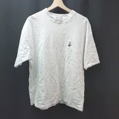 ◇ FREAK'S STORE クルーネック ポイントロゴ 刺繍 シンプル 半袖 Tシャツ サイズF ホワイト レディース E  【1309250044369】