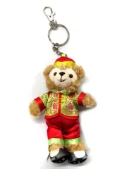 【中古】ぬいぐるみマスコット・ぬいぐるみバッジ ダッフィー(旧正月/2019) ぬいぐるみマスコット 「Duffy and Friends-ダッフィー＆フレンズ-」 香港ディズニーランド限定