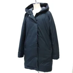 定価36.900円 美品☆FILA フィラ ゴルフ フード付き ダウンコート 大きめサイズ 3L レディース Wジップ ノーカラーダウンコート 袖裏ボア