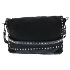 ヴァレンティノ ロックスタッズ メッセンジャーバッグ ブラック VALENTINO - ヴァレンティノ ロックスタッズ チェーン
