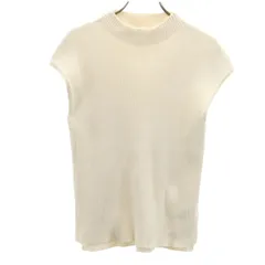 SENSE OF PLACE センスオブプレイス フレンチスリーブ リブ ニット FREE アイボリー アーバンリサーチ レディース 古着