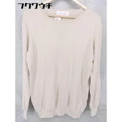 ◇ tree caf? antiqua アンティカ コットン ニット 長袖 セーター サイズM ベージュ メンズ 【中古】 【1105060001468】のサムネイル