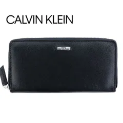 カルバンクライン Calvin Klein 長財布 ギフトボックス付き 財布 CK メンズ 本革 小銭入れあり じゃばら 大容量 ラウンドファスナー ロングウォレット ブラック 31CK190008