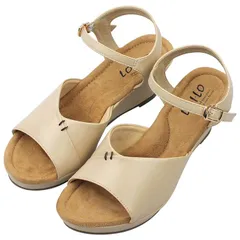 サンダル アイボリー レディース 厚底 ウェッジソール ウェッジヒール ネックストラップ アンクルストラップ オープントゥ 快適 屈曲 靴 婦人靴 夏 リゾート 美脚