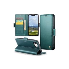 iPhone 16e 用 ケース 手帳型 財布型 カードポケット付き アイフォン16e 第4世代 カバー カード収納 Uovon スマホケース アイホン16e 高級レザー 耐衝撃 全面保護 スタンド機能 ストラップホール付き マグネット式 ・ グリーン 0