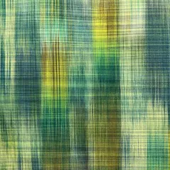 ［きものキレイ］紬（袷）緑　ぼかし柄　身丈157cm　裄丈65.5cm　絹　リユース　　T033