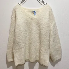 NATURAL BEAUTY BASIC ナチュラルビューティーベーシック　レディース　トップス　ニット　セーター　長袖　Vネック　無地　単色　ホワイト　アルパカ80％　ベーシック　高級感　シンプル　上品　SU744h1174