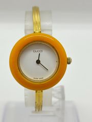 稼働品】GUCCI グッチ 9000L ヴィンテージ ツートン スチール