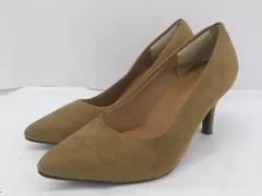◇ LELIEN PLUS ポインテッドトゥ ヒール パンプス シューズ サイズ 34 ブラウン レディース E  【1304200043072】