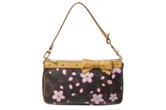 極美品 LOUISVUITTON ルイヴィトン ポシェット アクセソワール アクセサリーポーチ M92006 モノグラム チェリーブロッサム 村上隆 中古 4b003611