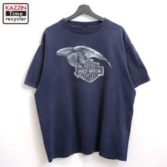 00s USA製 HARLEY DAVIDSON イーグル 半袖Ｔシャツ メンズ 表記XLサイズ