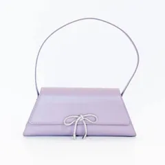 【送料無料】 BCBジェネレーション レディース ハンドバッグ バッグ BCBGeneration Angled Flap Shoulder Bag with Bow Lilac