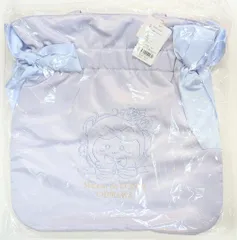 ちいかわ×Maison de FLEURコラボ 刺繍ダブルリボントートバッグ ハチワレ サックス トートバッグ かばん