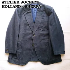 秋冬【紳士の嗜み】デニム調　ATELIER JOCKEY × 英国HOLLAND & SHERRY テーラードジャケット B5　ヴィンテージ