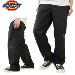 新品 DICKIES ディッキーズ ダブルニー A875M メンズ パンツ MENS REGULAR FIT DOUBLE KNEE WORK PANT レギュラーフィット ブラック 黒 チカーノ TATOO カーゴパンツ ローライダー HIPHOP ズボン