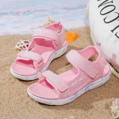 ☆ ピンク ☆ 29(19.0cm) ☆ キッズ ジュニア サンダル 女の子 面ファスナー ysks5197 キッズ サンダル 女の子 スポーツサンダル ビーチサンダル 子供 子ども こども ジュニア 子供靴 スポサン サンダル 通気性 軽量 履きやすい