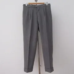 #wnc ジーティーアー G.T.A IL PANTALONE パンツ スラックス 46 グレー ウール センタープレス タック入り 美品 メンズ [889648]のサムネイル