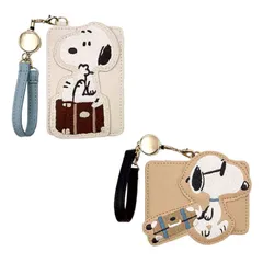 スヌーピー シングルパスケース パスケース カードケース リール付きパスケース 定期入れ ICカードケース 通勤 通学 SNOOPY ジョークール PEANUTS