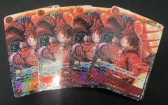 モンキー・D・ルフィ (SR★)  パラレル [新時代の主役 ]   4枚セット