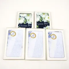 クリスチャンディオール ハンドタオル 5点セット 花柄など ブランド まとめて 大量 レディース Christian Dior 【中古】