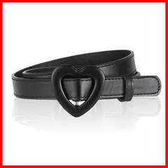 子供用 女の子 おしゃれ 可愛い PUレザー 細ベルト ハートバックル ジュニア 調整可能 ベルト スカート キッズ パンツ カジュアル [NazyJnn] フォーマル