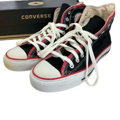 186000 美品★ CONVERSE コンバース ALL STAR オールスター スニーカー 6J 10 05 A97  ブラック　レッド LAYERING HI 26.0cm メンズ 32066721 225 WO