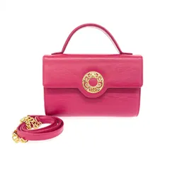 HANAE MORI ハナエモリ 2WAYハンドバッグ  サークル金具/HMロゴ/レザー ヴィンテージ品   ピンク レディース / 240001158890