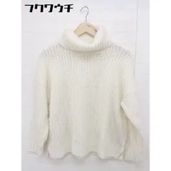 ◇ COMME CA ISM コムサイズム タートルネック　 長袖 ニット セーター サイズ11 ホワイト レディース 【中古】 【1105280014514】